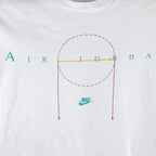 Nike - White Air By Michael Jordan T-Shirt 1990s Medium Vintage Retro
