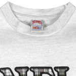 NFL (Nutmeg) - Oakland Raiders Embroidered Single Stitch T-Shirt 1990s X-Large Vintage Retro Football