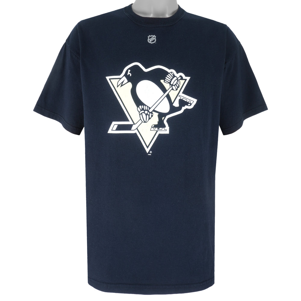 Reebok - Pittsburgh Penguins Big Logo T-Shirt 1990s Large Vintage Retro Hockey