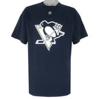 Reebok - Pittsburgh Penguins Big Logo T-Shirt 1990s Large Vintage Retro Hockey