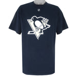 Reebok - Pittsburgh Penguins Big Logo T-Shirt 1990s Large Vintage Retro Hockey