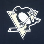 Reebok - Pittsburgh Penguins Big Logo T-Shirt 1990s Large Vintage Retro Hockey