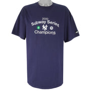 Puma - New York Yankees Subway Series Champions T-Shirt 2000 X-Large Vintage Retro Baseball