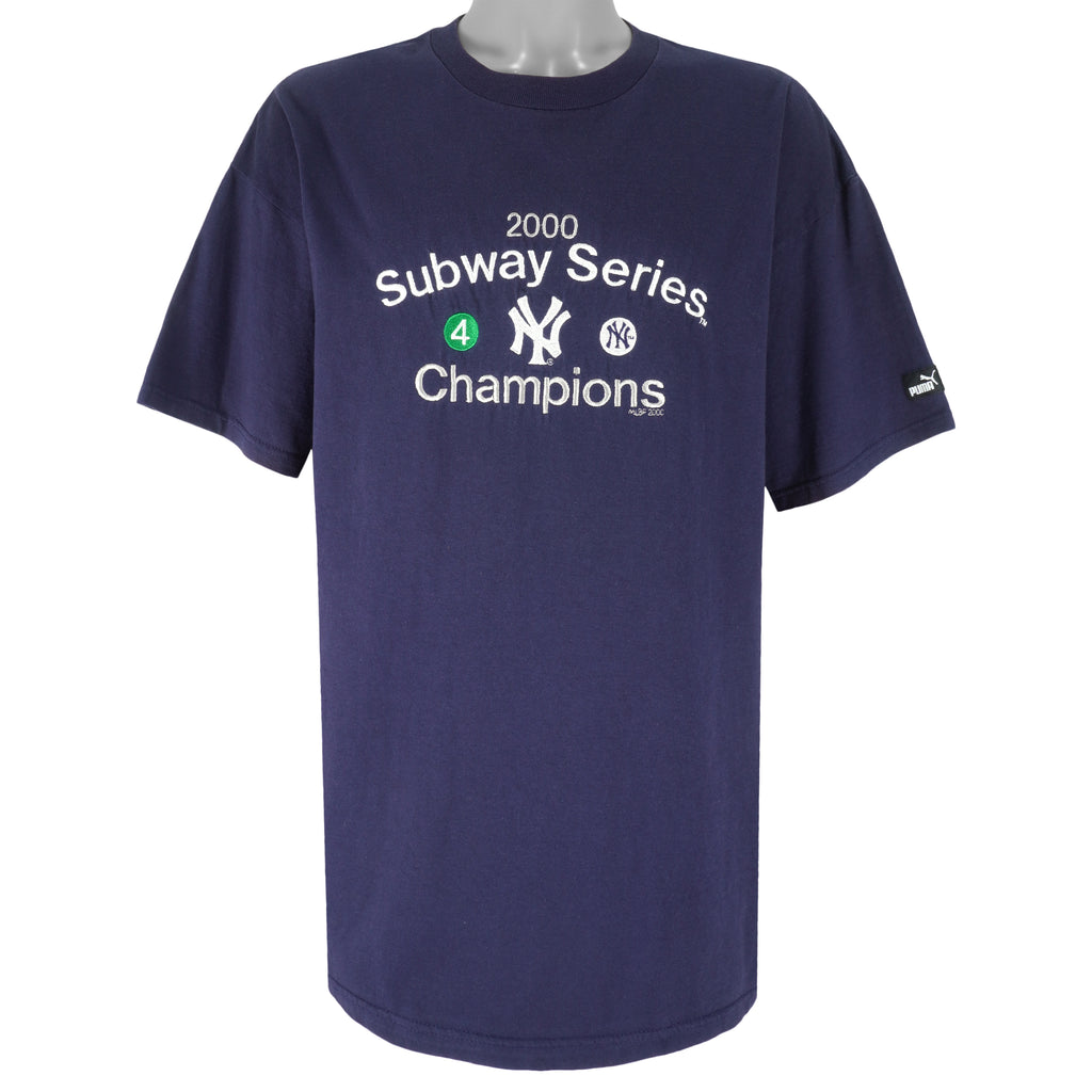 Puma - New York Yankees Subway Series Champions T-Shirt 2000 X-Large Vintage Retro Baseball