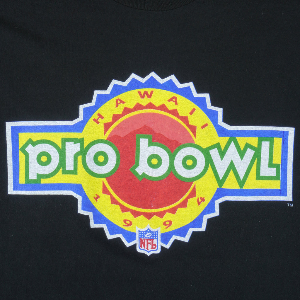 NFL - Pro Bowl Hawaii Single Stitch T-Shirt 1994 Large Vintage Retro Football