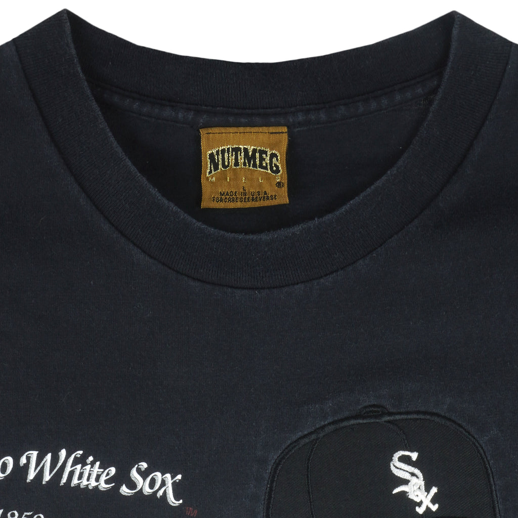 MLB (Nutmeg) - Chicago White Sox Single Stitch T-Shirt 1992 Large Vintage Retro Baseball