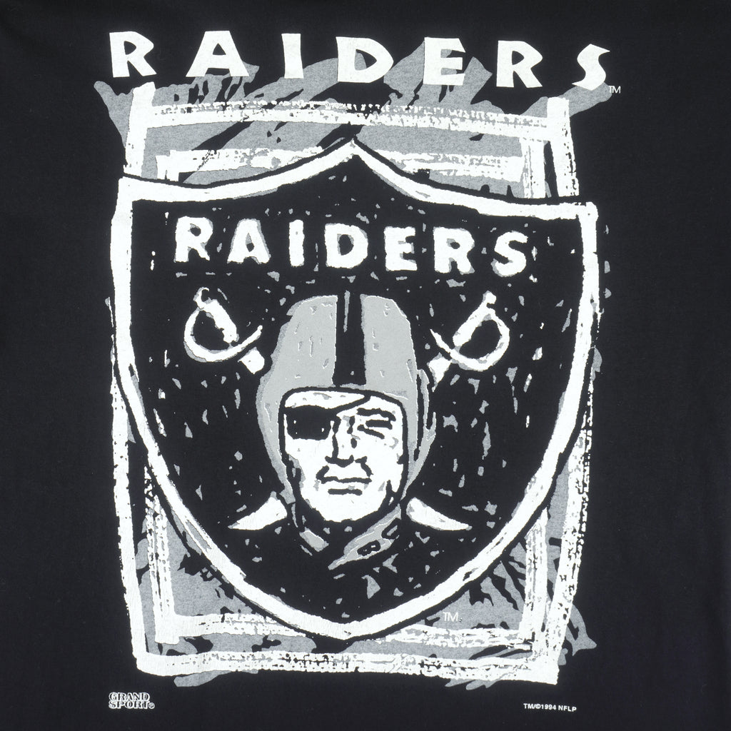 NFL (Gran Sport) - Los Angeles Raiders Single Stitch T-Shirt 1994 X-Large Vintage Retro Football