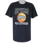 NBA (Gildan) - San Antonio Spurs Basketball T-Shirt 1990s Large Vintage Retro Basketball