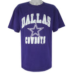 NFL - Dallas Cowboys Spell-Out Single Stitch T-Shirt 1993 X-Large Vintage Retro Football
