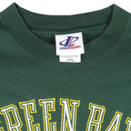NFL (Logo Athletic) - Green Bay Packers Embroidered T-Shirt 1990s X-Large Vintage Retro Football