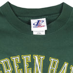NFL (Logo Athletic) - Green Bay Packers Embroidered T-Shirt 1990s X-Large Vintage Retro Football