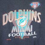 NFL (Trench) - Miami Dolphins Football T-Shirt 1994 X-Large Vintage Retro Football