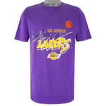 Champion - Los Angeles Lakers Single Stitch T-Shirt 1990s X-Large Vintage Retro Basketball
