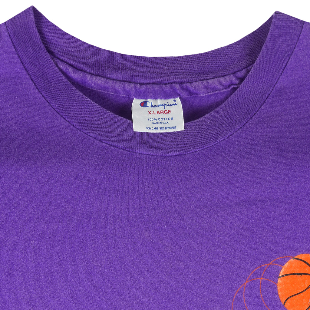 Champion - Los Angeles Lakers Single Stitch T-Shirt 1990s X-Large Vintage Retro Basketball