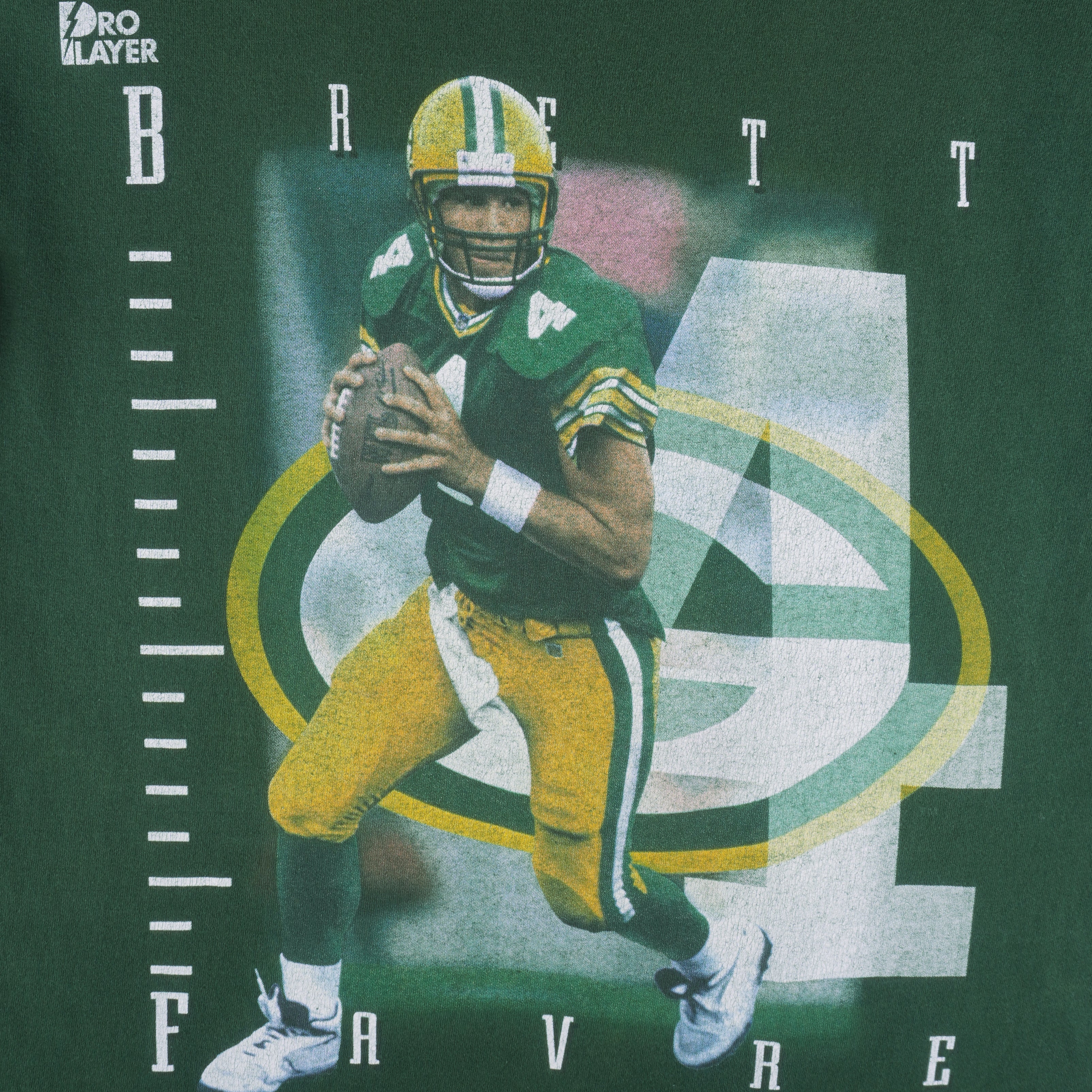 NFL (Pro Player) - Packers Brett Favre MVP T-Shirt 1990s Large Vintage Retro Football