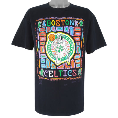 NBA (Salem) - Boston Celtics X Mola Art Graphic T-Shirt 1991 X-Large