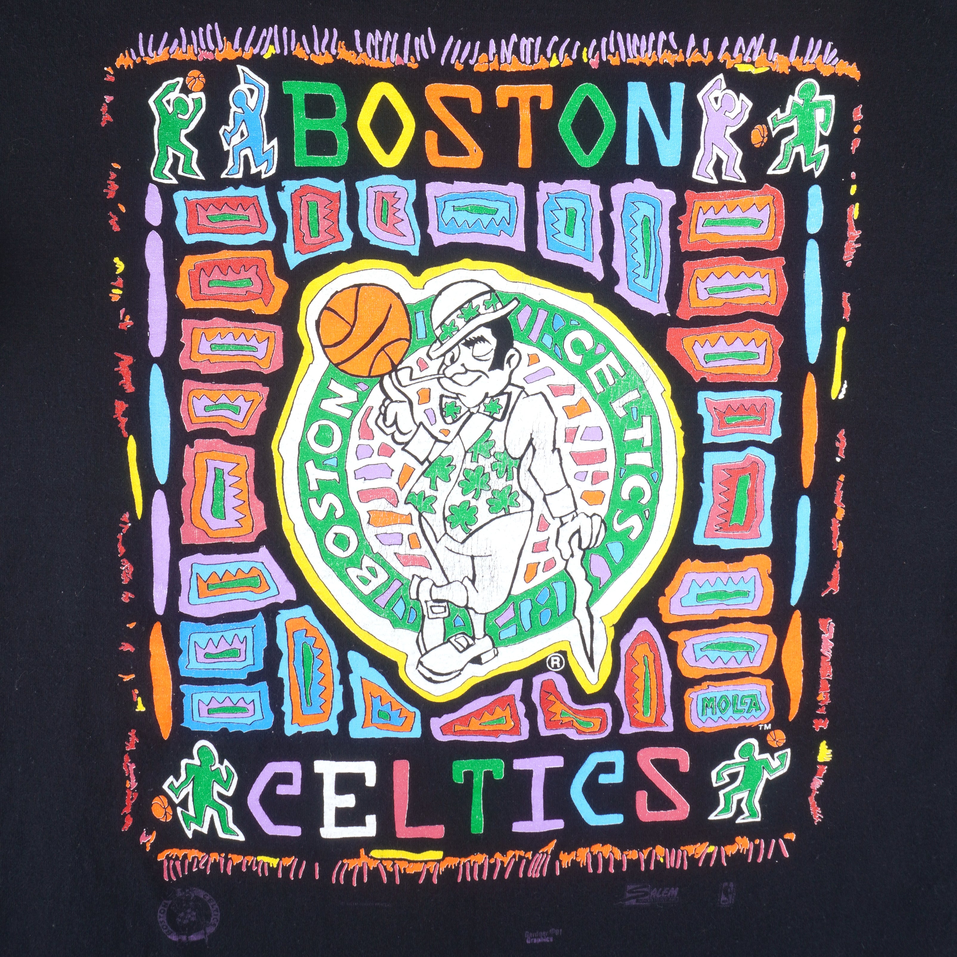 NBA (Salem) - Boston Celtics Single Stitch T-Shirt 1991 X-Large Vintage Retro Basketball
