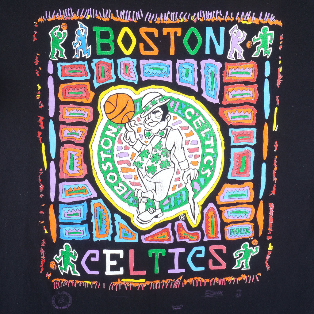 NBA (Salem) - Boston Celtics Single Stitch T-Shirt 1991 X-Large Vintage Retro Basketball