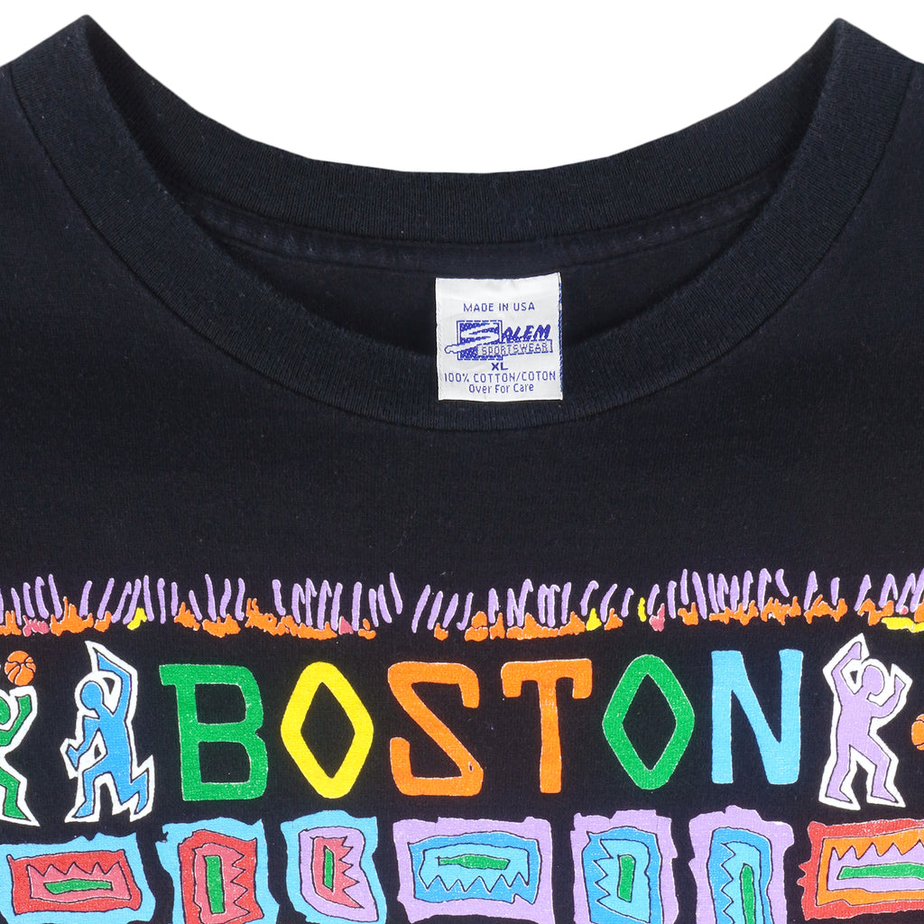 NBA (Salem) - Boston Celtics Single Stitch T-Shirt 1991 X-Large Vintage Retro Basketball