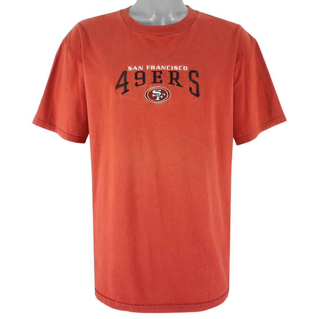 NFL - San Francisco 49ers Embroidered T-Shirt 1990s X-Large Vintage Retro Football