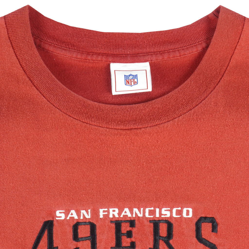 NFL - San Francisco 49ers Embroidered T-Shirt 1990s X-Large Vintage Retro Football