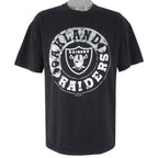 NFL (Hanes) - Oakland Raiders Single Stitch T-Shirt 1997 X-Large Vintage Retro Football