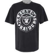 NFL (Hanes) - Oakland Raiders Single Stitch T-Shirt 1997 X-Large Vintage Retro Football
