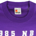 NBA (Signal) - Los Angeles Lakers Single Stitch T-Shirt 1985 Large Vintage Retro Basketball