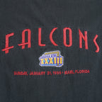 NFL (Lee Sport) - Atlanta Falcons Super Bowl XXXIII T-Shirt 1999 X-Large Vintage Football