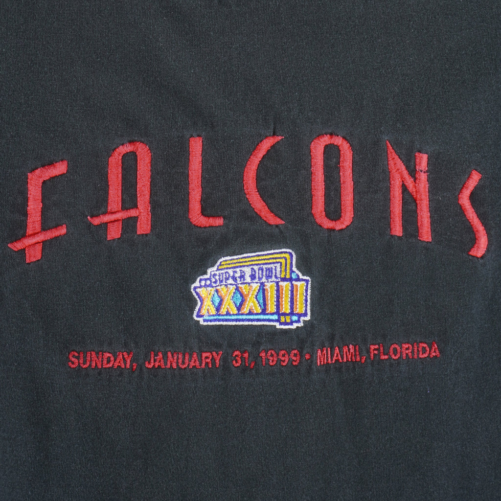 NFL (Lee Sport) - Atlanta Falcons Super Bowl XXXIII T-Shirt 1999 X-Large Vintage Football