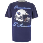 NFL (True Fan) - Tennessee Titans Helmet T-Shirt 1990s Large