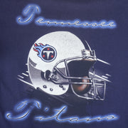 NFL (True Fan) - Tennessee Titans Helmet T-Shirt 1990s Large Vintage Football