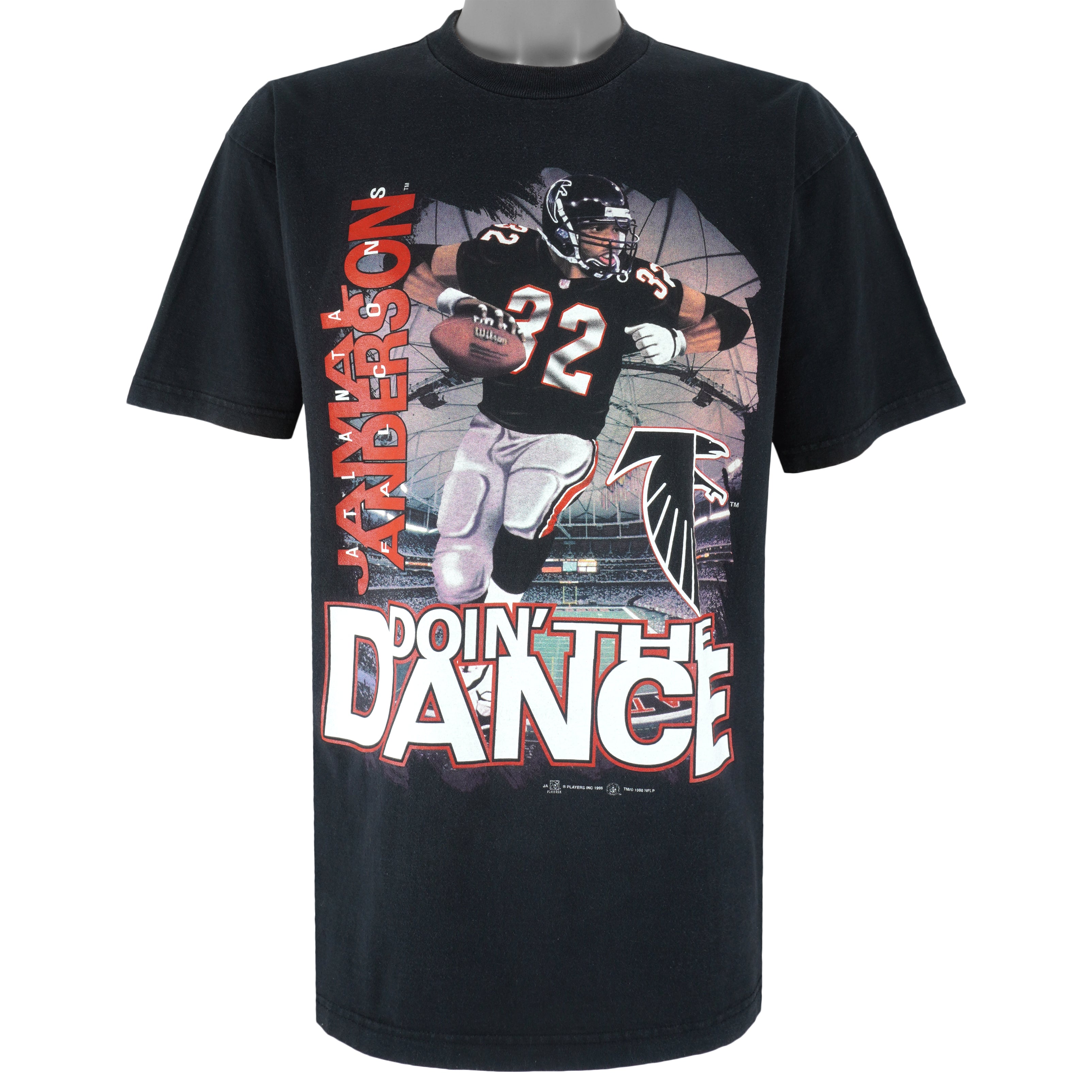 NFL (Sport Attack) - Atlanta Falcons Jamal Anderson T-Shirt 1998 X-Large Vintage Football