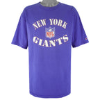 Champion - Blue New York Giants T-Shirt 1990s X-Large Vintage Retro Football