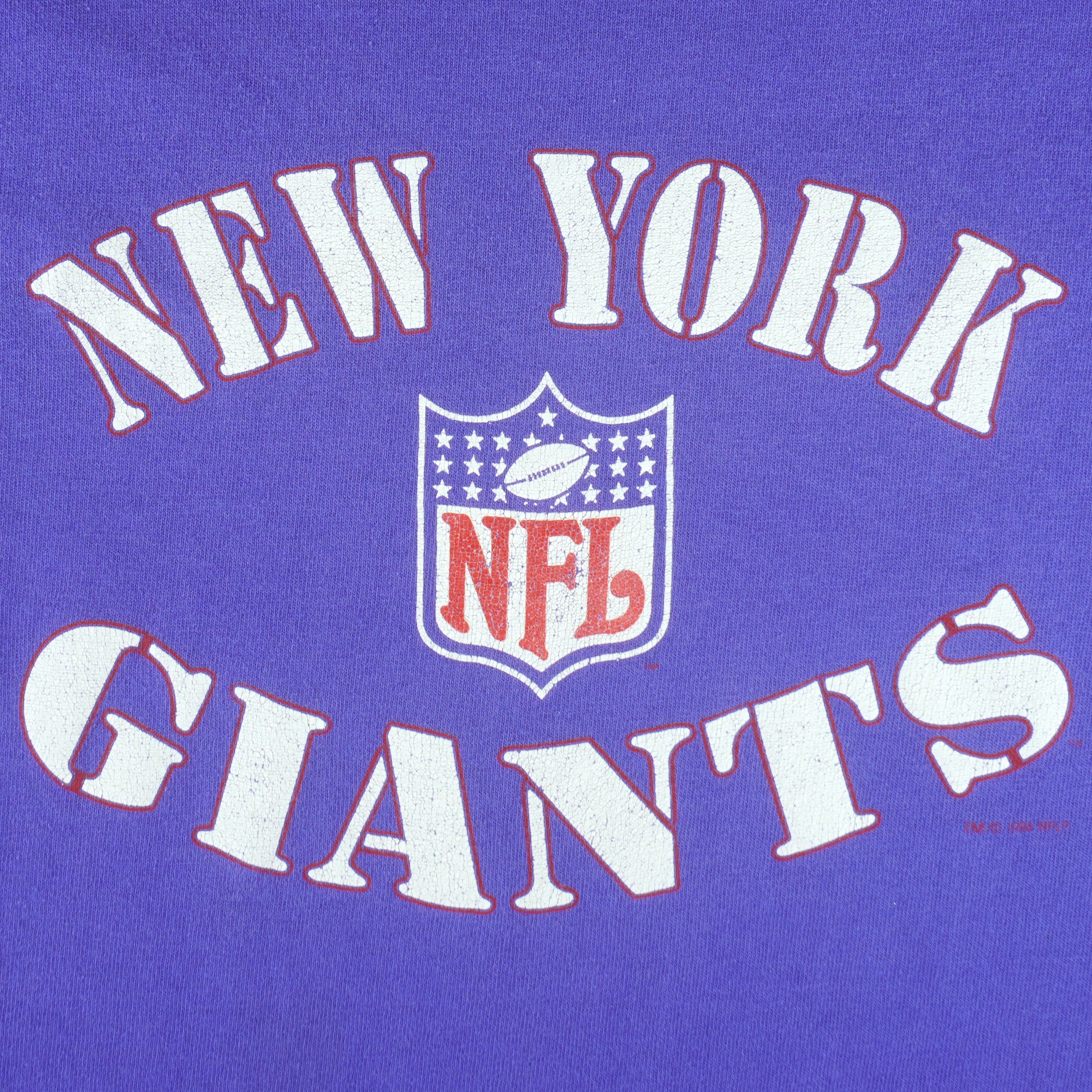 Champion - Blue New York Giants T-Shirt 1990s X-Large Vintage Retro Football