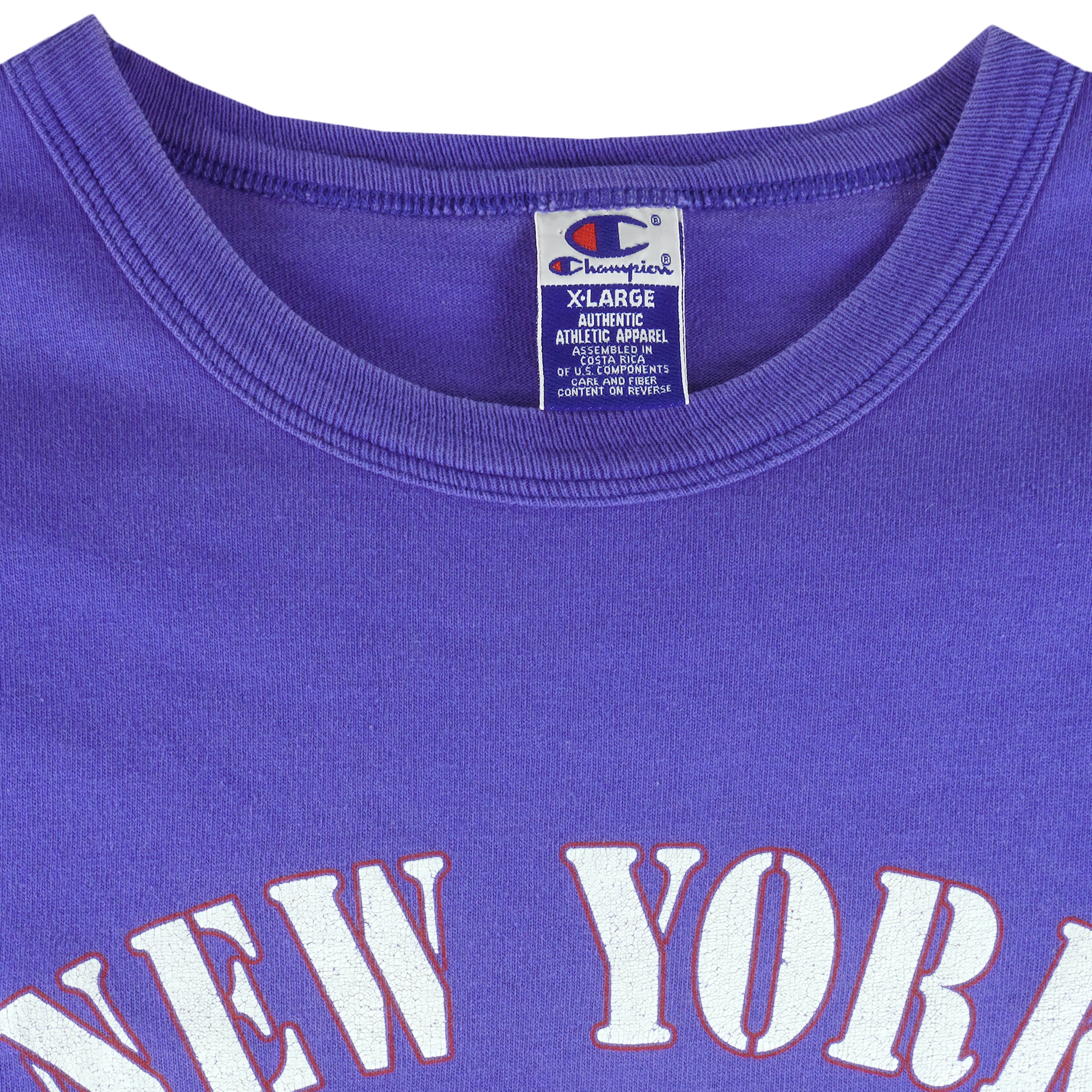 Champion - Blue New York Giants T-Shirt 1990s X-Large Vintage Retro Football