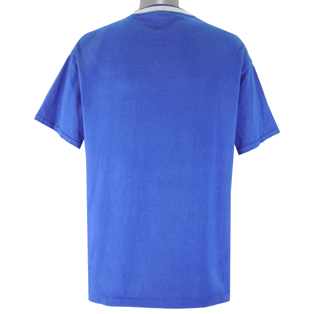 MLB - Chicago Cubs Small Embroidered Logo T-Shirt 1990s Large Vintage Retro Baseball