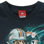 NFL - Miami Dolphins Big Logo T-Shirt 1990s X-Large Vintage Retro Football