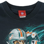 NFL - Miami Dolphins Big Logo T-Shirt 1990s X-Large Vintage Retro Football