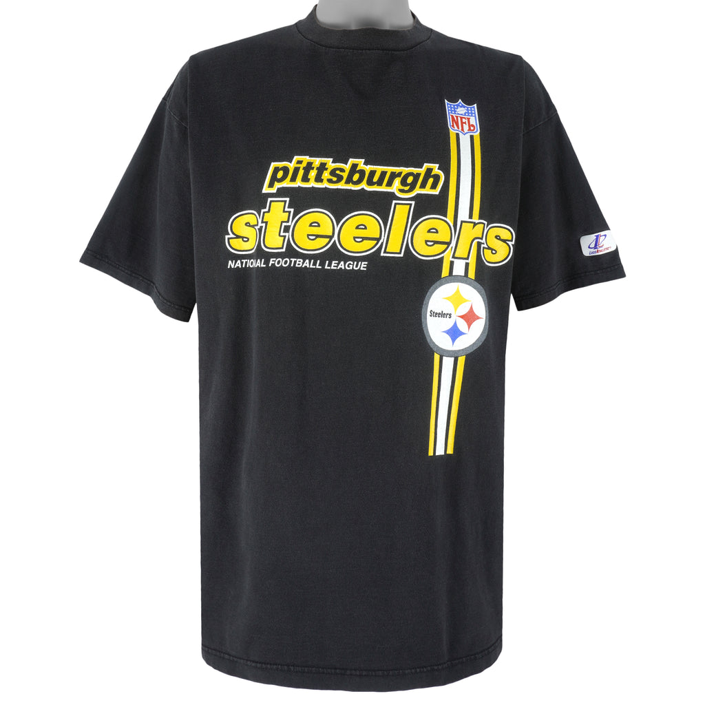 NFL (Logo Athletic) - Pittsburgh Steelers T-Shirt 1990s X-Large Vintage Retro Football
