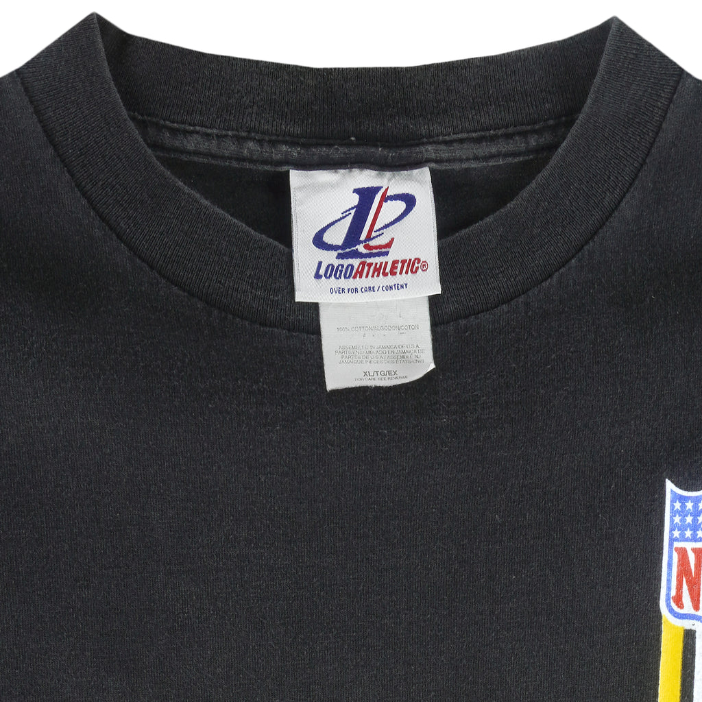 NFL (Logo Athletic) - Pittsburgh Steelers T-Shirt 1990s X-Large Vintage Retro Football