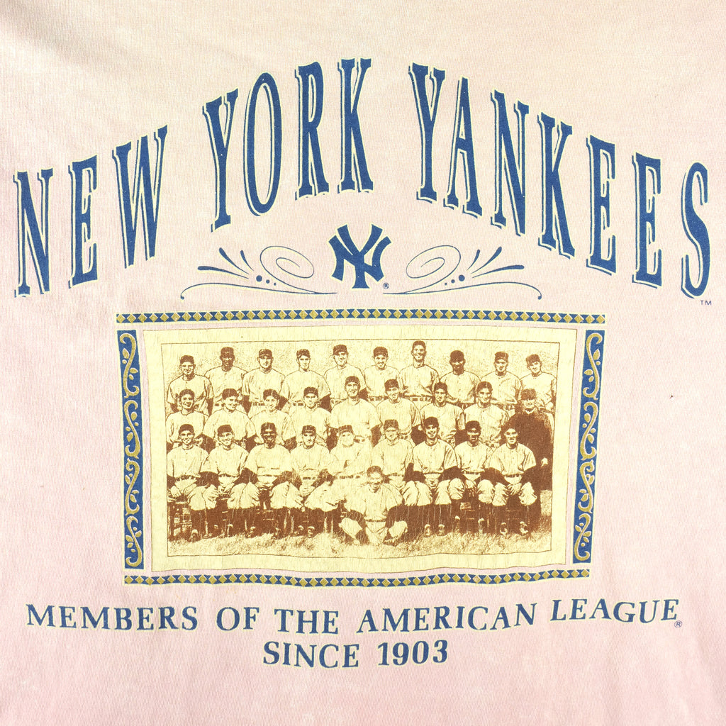 MLB - New York Yankees World Series Single Stitch T-Shirt 1990s X-Large Vintage Retro Baseball