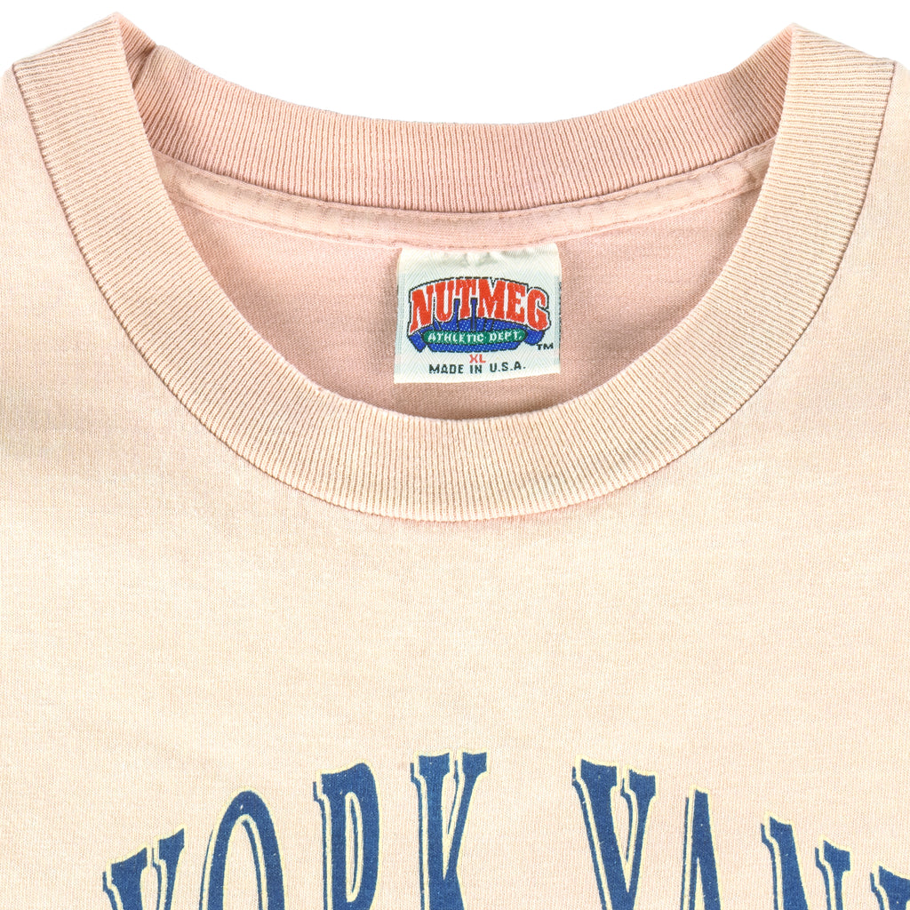 MLB - New York Yankees World Series Single Stitch T-Shirt 1990s X-Large Vintage Retro Baseball