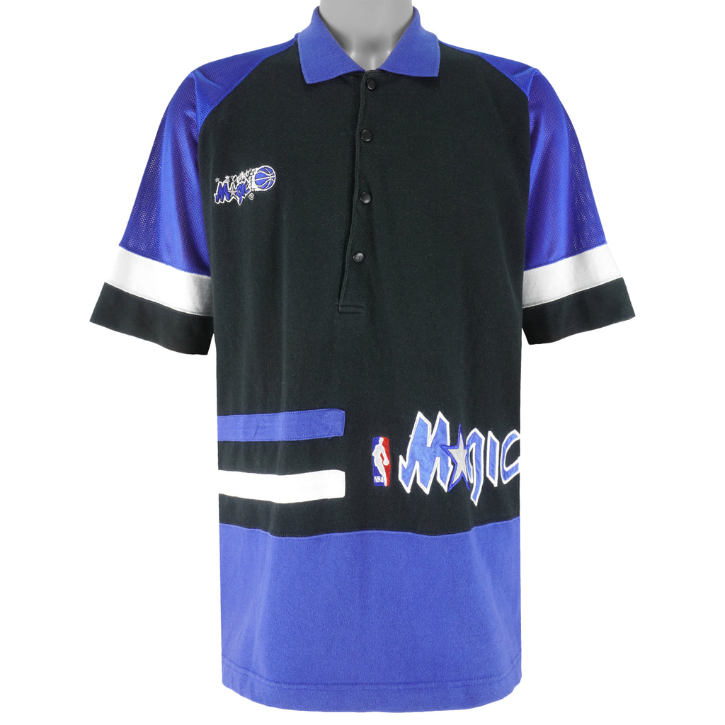 NBA (Pro Player) - Orlando Magic Embroidered Warm Up Jersey 1990s Large Vintage Retro Basketball