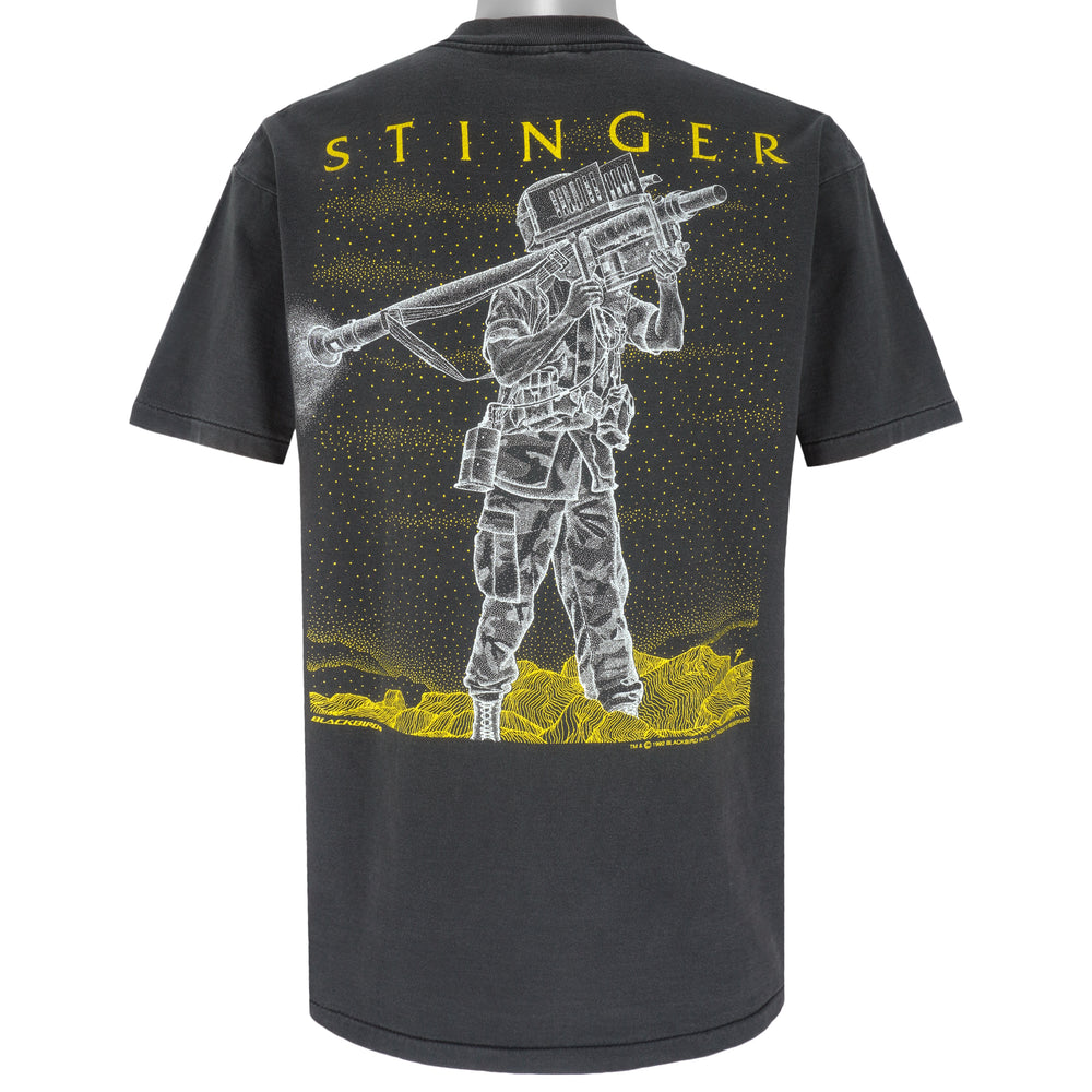 Vintage (Oneita) - Pasadena California 4th LAAD Stinger T-Shirt 1990s Medium Vintage Retro