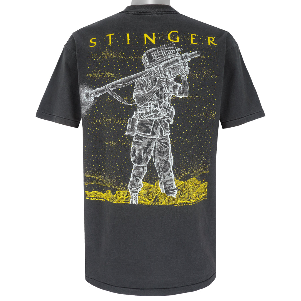 Vintage (Oneita) - Pasadena California 4th LAAD Stinger T-Shirt 1990s Medium Vintage Retro