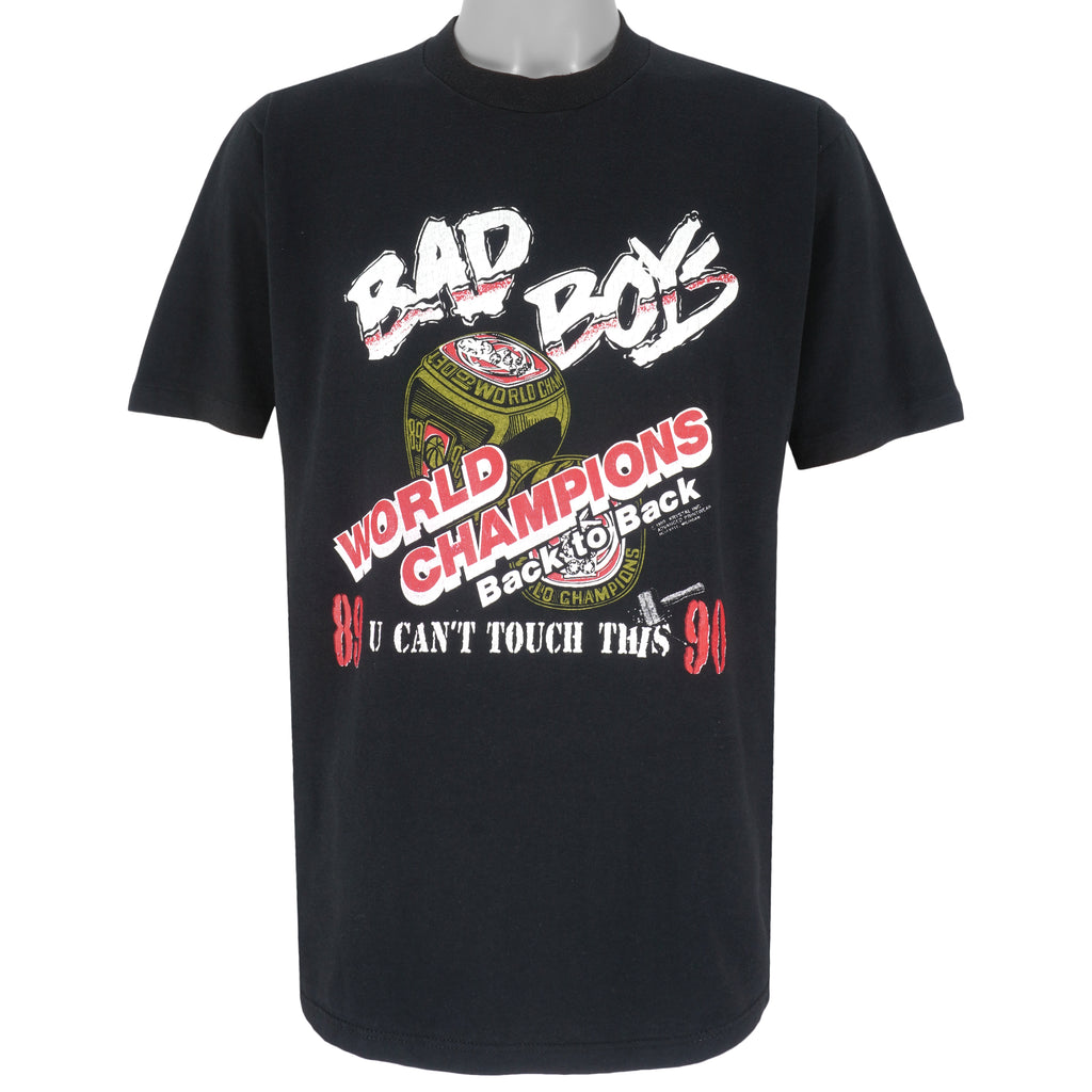 NBA (Best) - Detroit Pistons Bad Boys Champions Rings T-Shirt 1990 X-Large Vintage Retro Basketball
