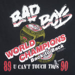 NBA (Best) - Detroit Pistons Bad Boys Champions Rings T-Shirt 1990 X-Large Vintage Retro Basketball