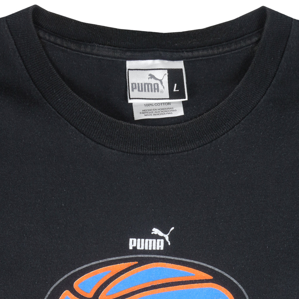 Puma - New York Knicks Basketball T-Shirt 1990s Large Vintage Retro Basketball