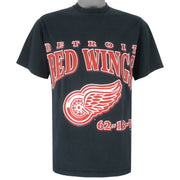 NHL - Detroit Red Wings Record Breaking Season T-Shirt 1996 Large Vintage Retro Hockey